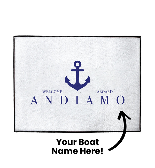 Custom Modern Anchor Dock Mat