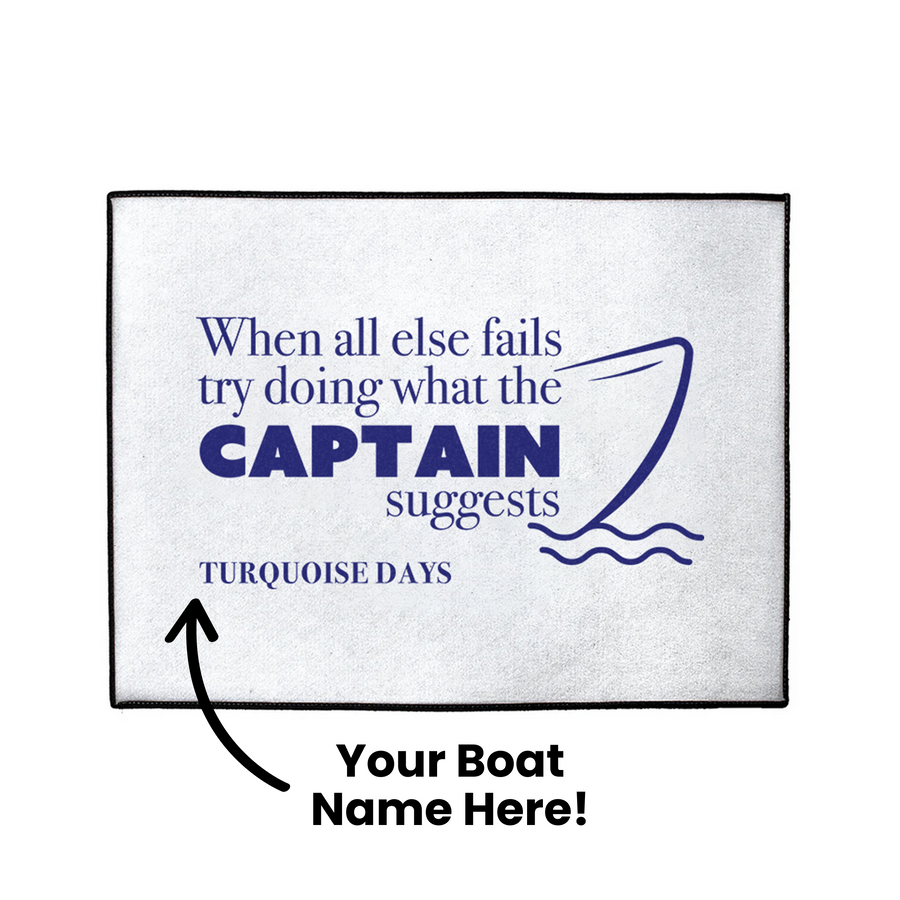 Custom Captain's Suggestion Dock Mat