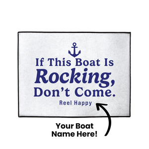 Custom This Boat Is Rocking Dock Mat