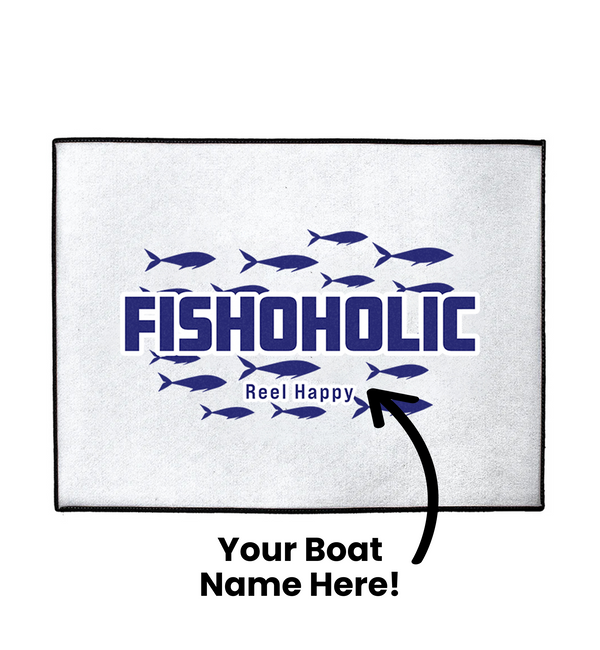 Custom Fishoholic Dock Mat