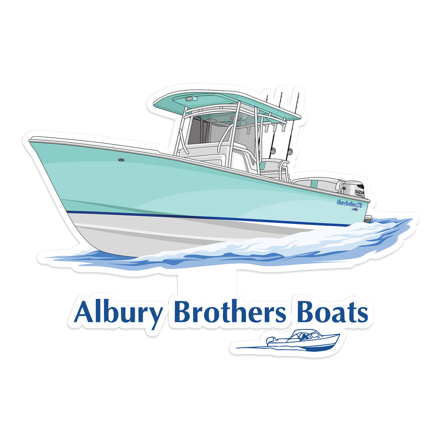 Albury Kiss-Cut Boat Stickers