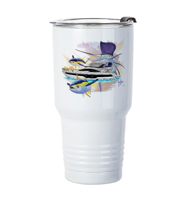 Guy Harvey Sailfish & Yellowfin Tuna Custom 30 oz XL Insulated Tumbler