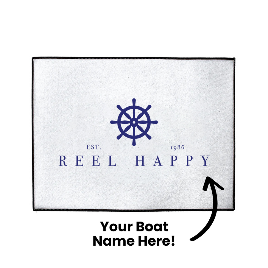 Custom Modern Ship Wheel Dock Mat