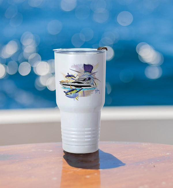 Guy Harvey Sailfish & Yellowfin Tuna Custom 30 oz XL Insulated Tumbler