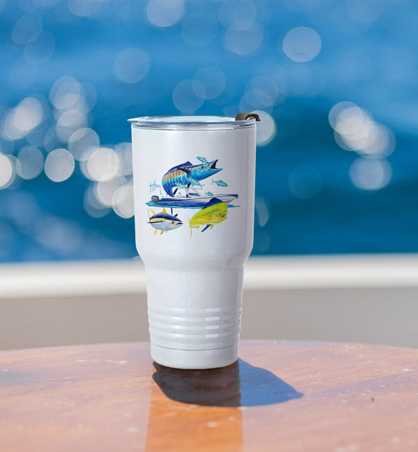 Guy Harvey Wahoo Yellowfin & Mahi Custom 30 oz XL Insulated Tumbler