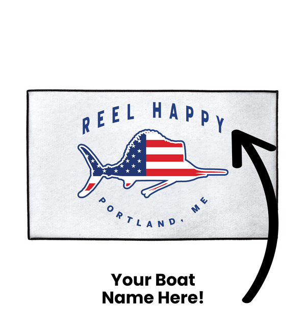 Custom Stars & Stripes Billfish Dock Mat