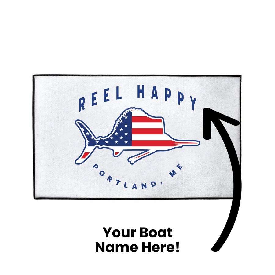 Custom Stars & Stripes Billfish Dock Mat