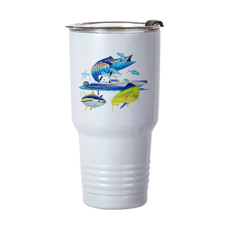 Guy Harvey Wahoo Yellowfin & Mahi Custom 30 oz XL Insulated Tumbler