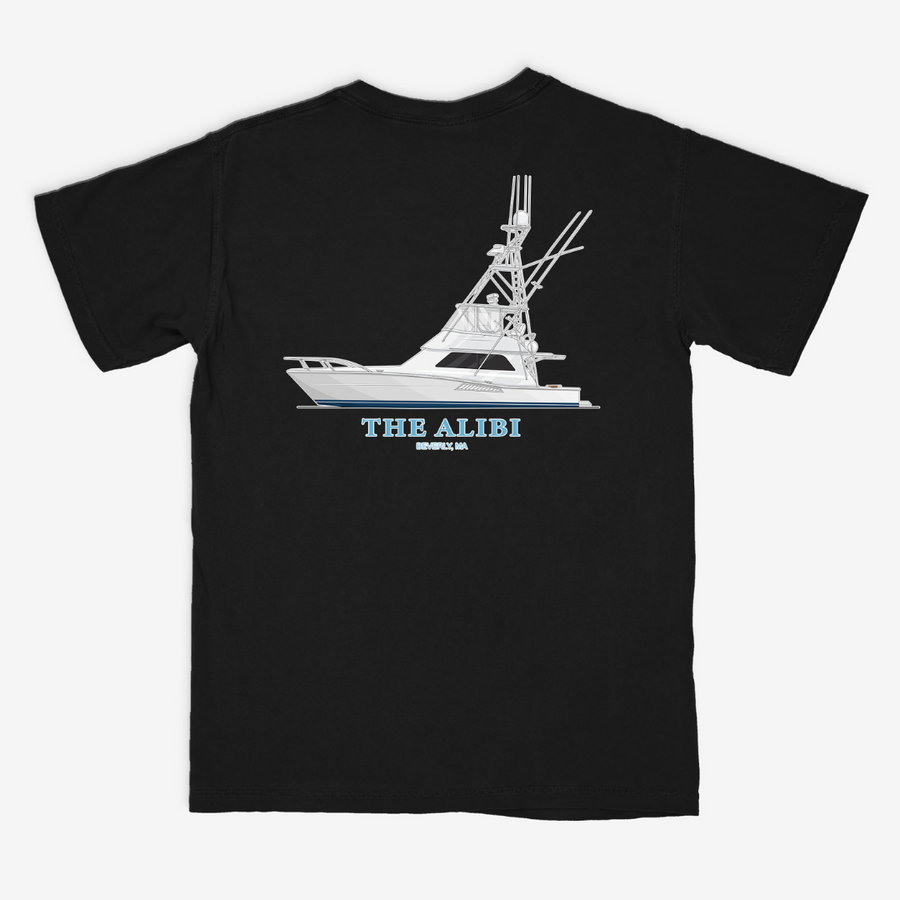 Alibi Custom Cotton Boat T-Shirts - With Front Pocket