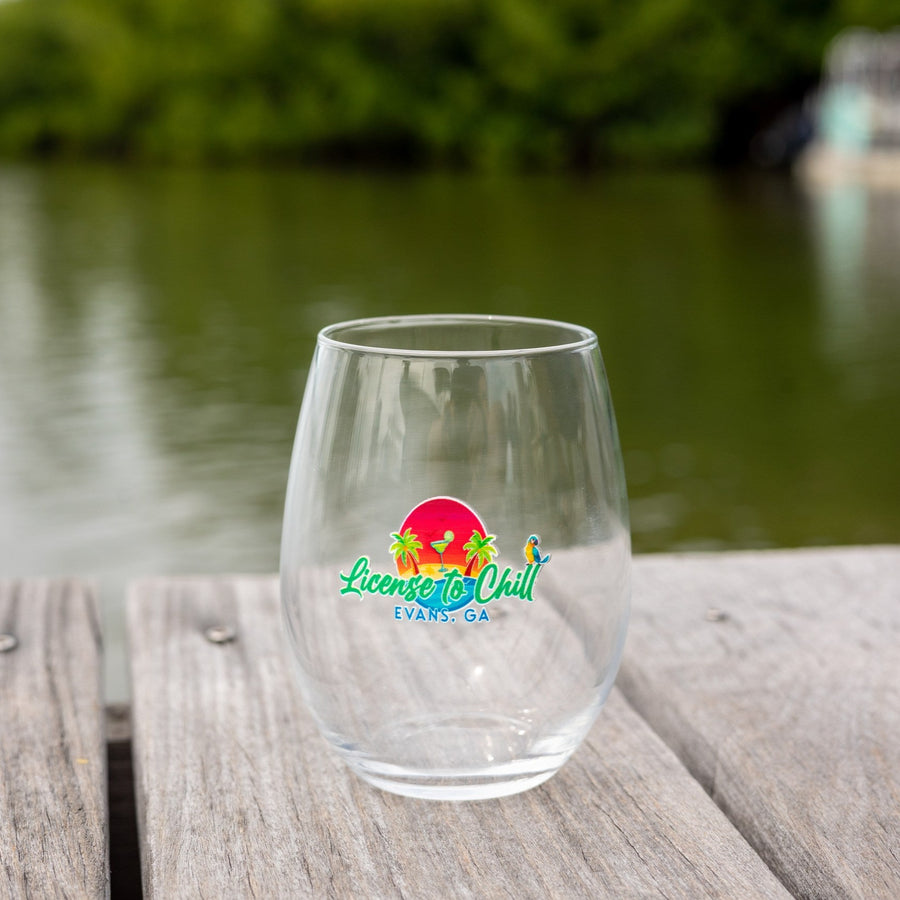 Custom Stemless Wine Glass