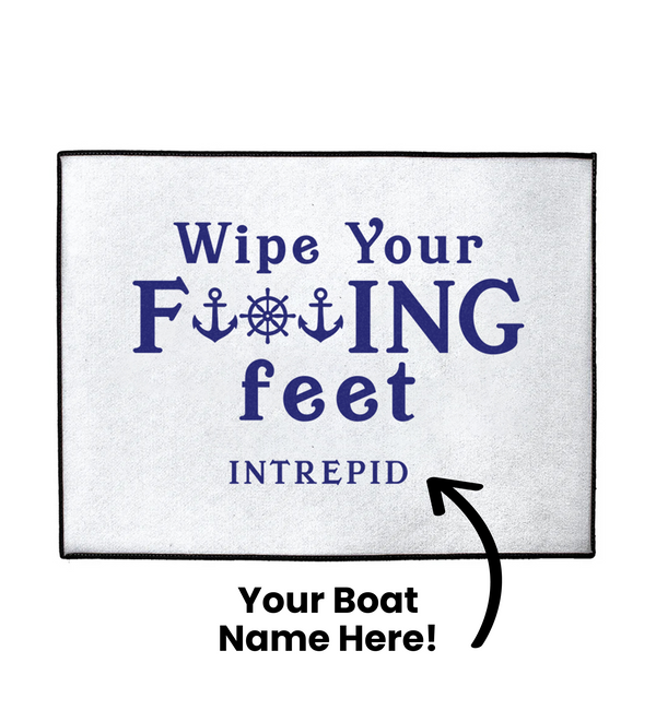 Custom Wipe Your Feet Dock Mat
