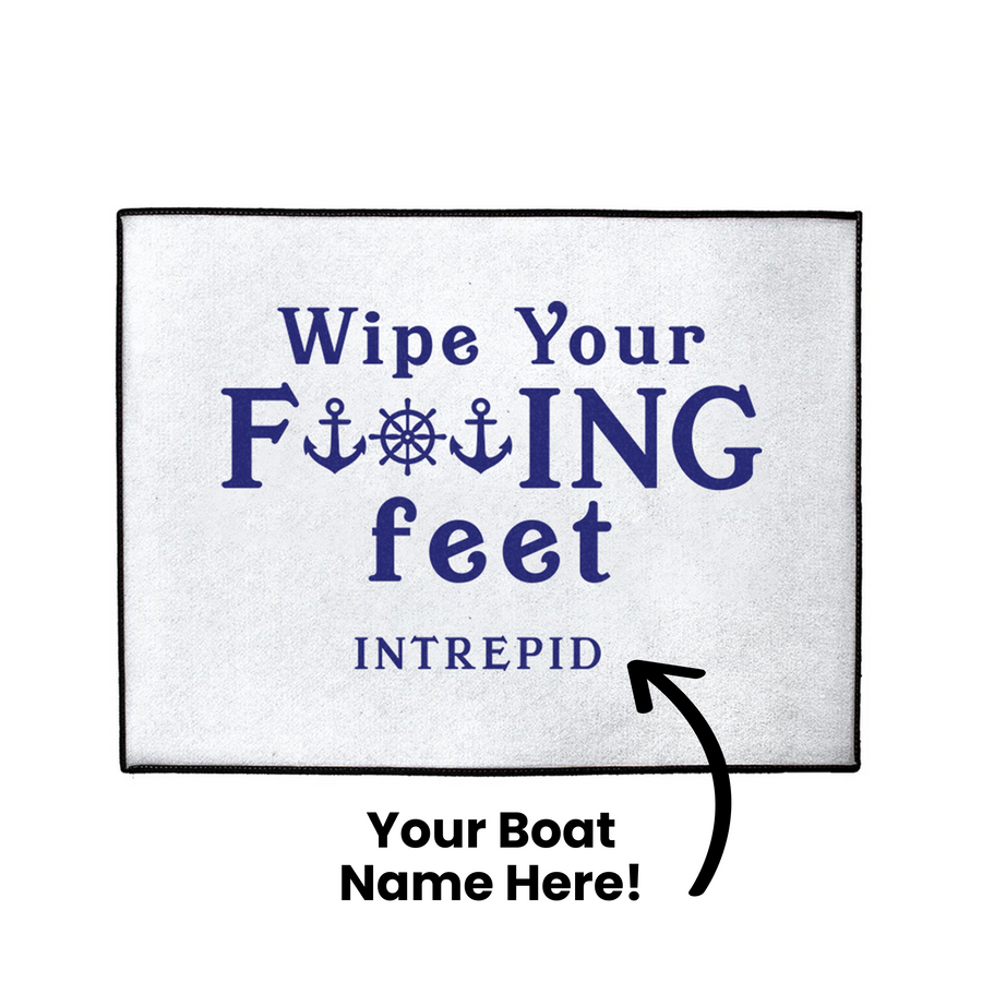Custom Wipe Your Feet Dock Mat