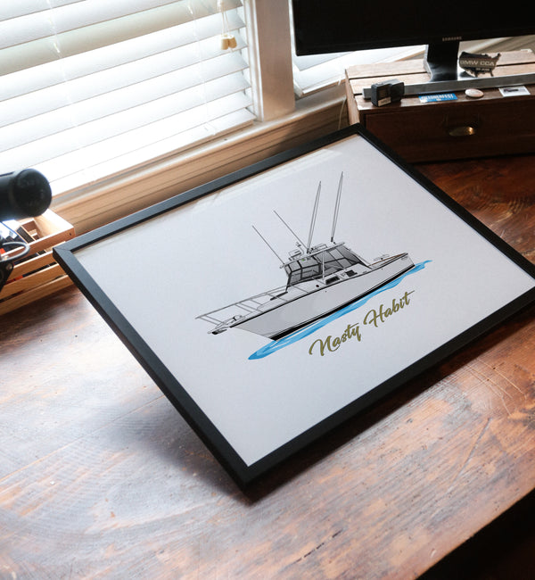 Custom Boat Print