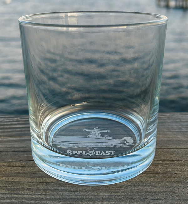Custom Bottom Engraved Bar Glass
