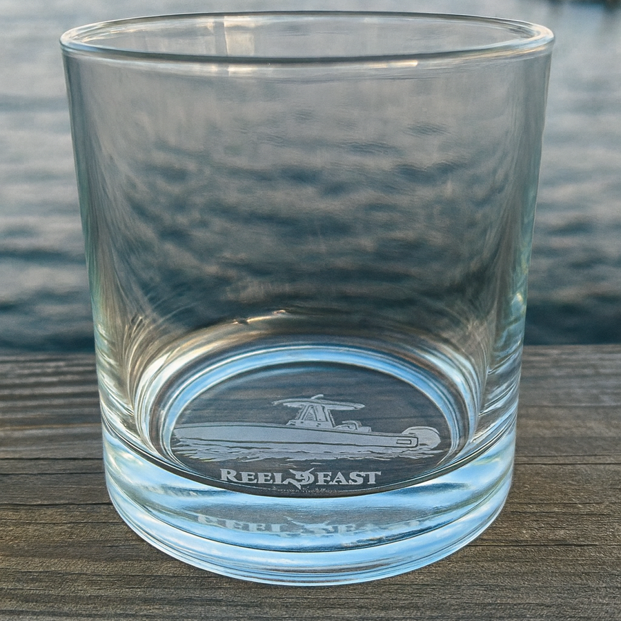 Custom Bottom Engraved Bar Glass