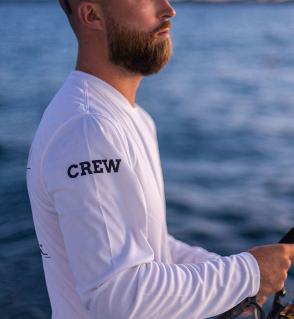 Mens Captain & Crew Drifit Custom Boat Shirts - Long Sleeves