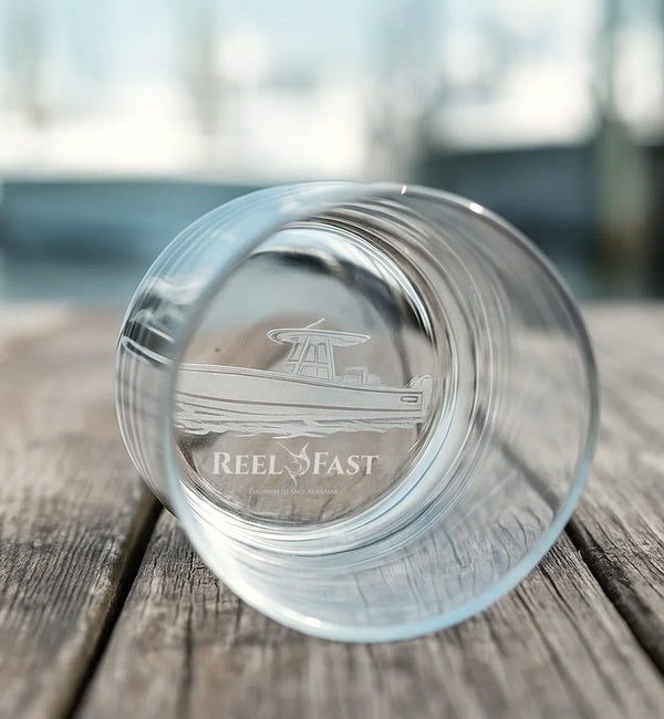 Custom Bottom Engraved Bar Glass