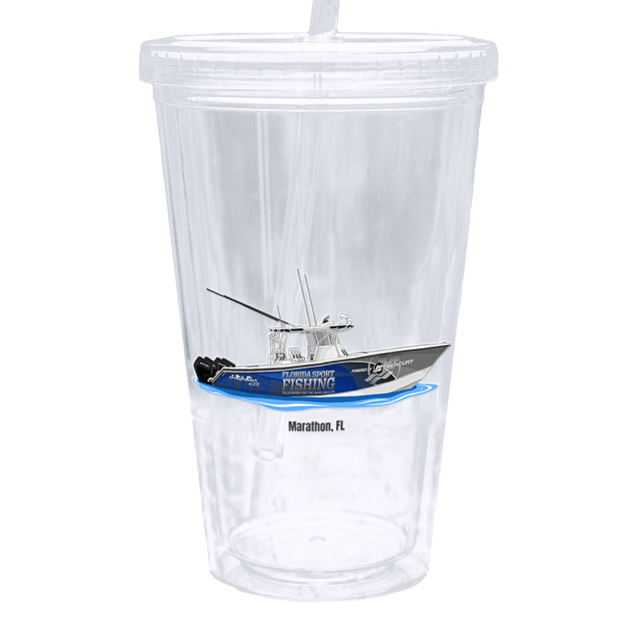 FSFTV Acrylic Tumbler with Straw