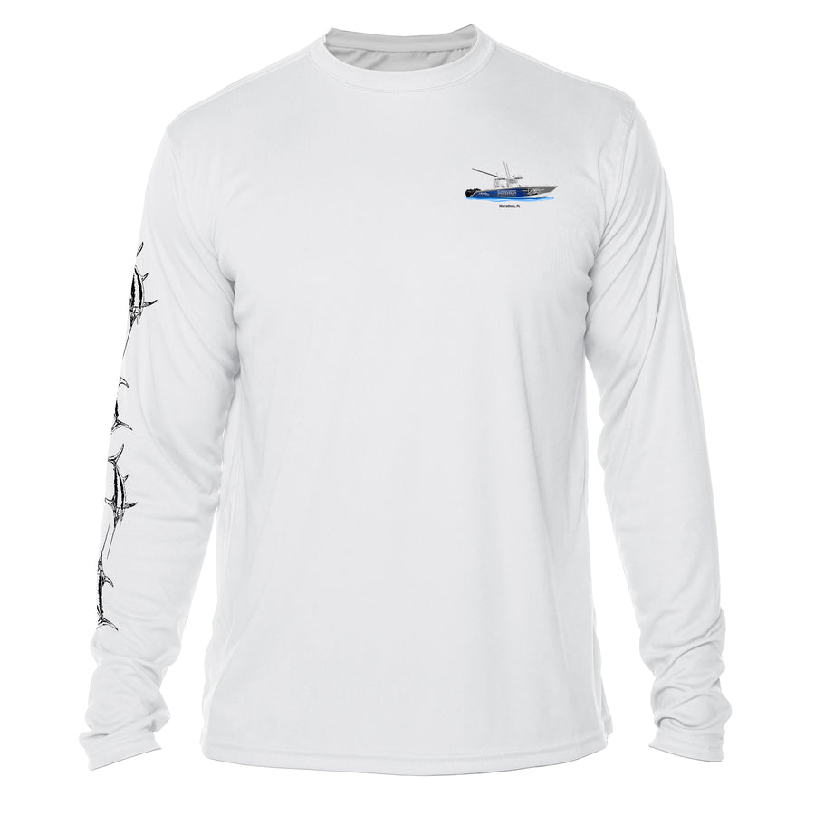 FSFTV Black & White Fish-Sleeve Dri-Fit Long Sleeve Shirts