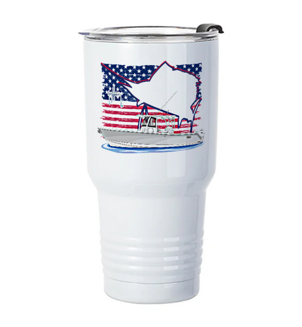 Guy Harvey Glory Sails Custom 30 oz XL Insulated Tumbler