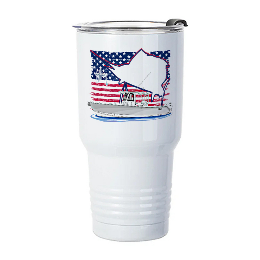 Guy Harvey Glory Sails Custom 30 oz XL Insulated Tumbler