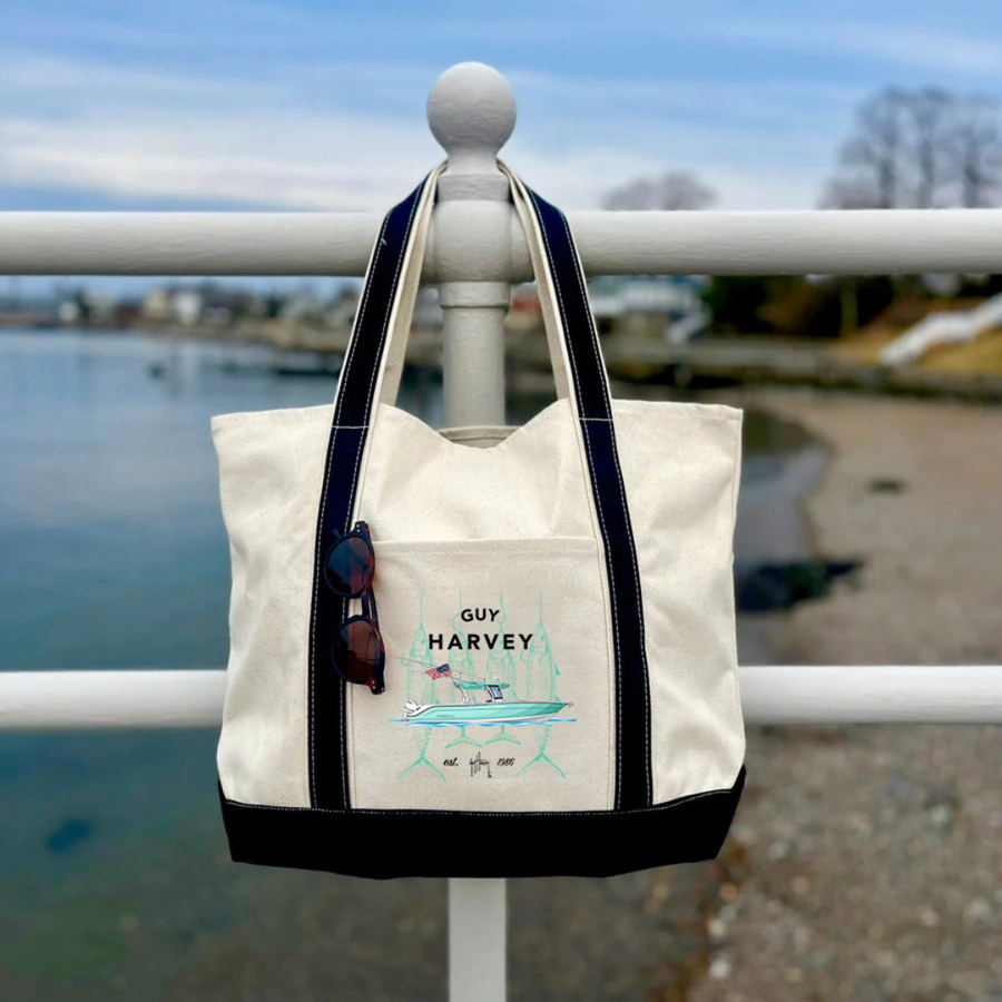 Guy Harvey Rig Masters Custom Boat Tote Bags