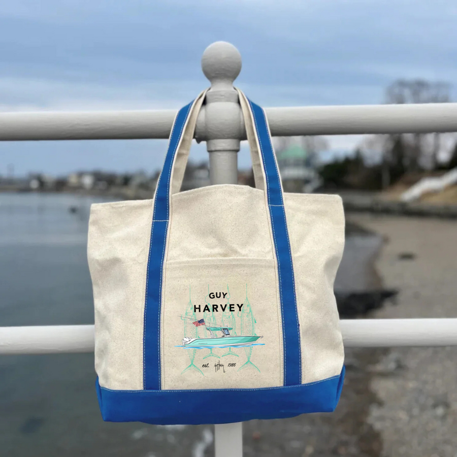 Guy Harvey Rig Masters Custom Boat Tote Bags