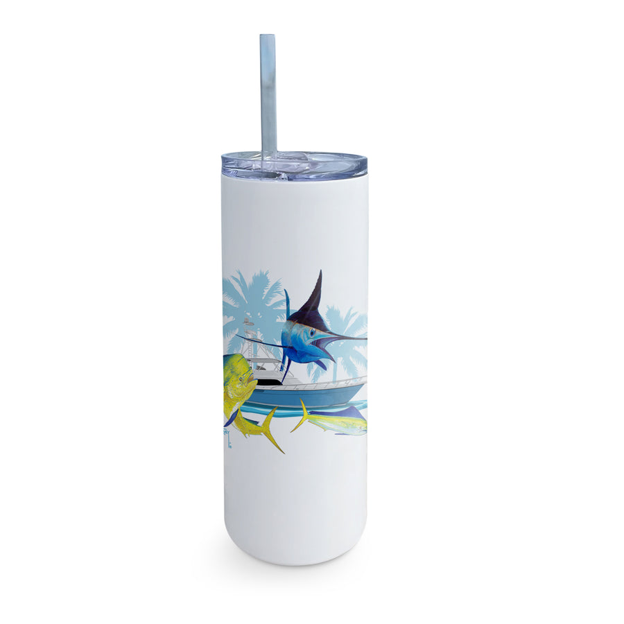 Guy Harvey Blue Marlin & Mahi Custom Skinny Tumblers