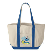 Guy Harvey Blue Marlin & Mahi Custom Boat Tote Bags