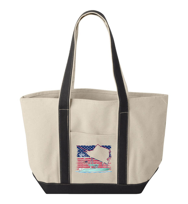 Guy Harvey Glory Sails Custom Boat Tote Bags