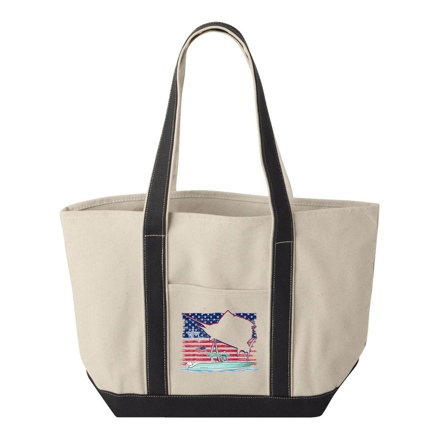 Guy Harvey Glory Sails Custom Boat Tote Bags