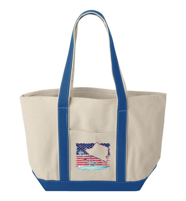 Guy Harvey Glory Sails Custom Boat Tote Bags