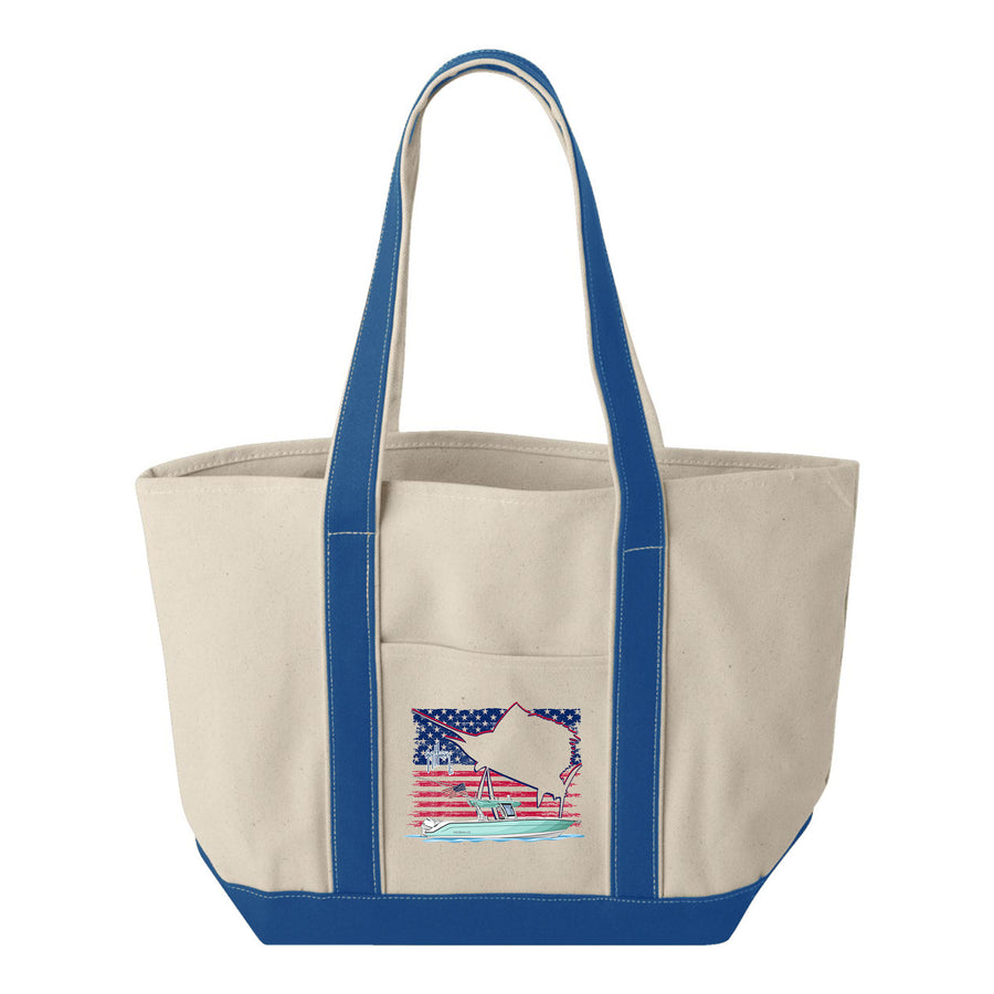 Guy Harvey Glory Sails Custom Boat Tote Bags