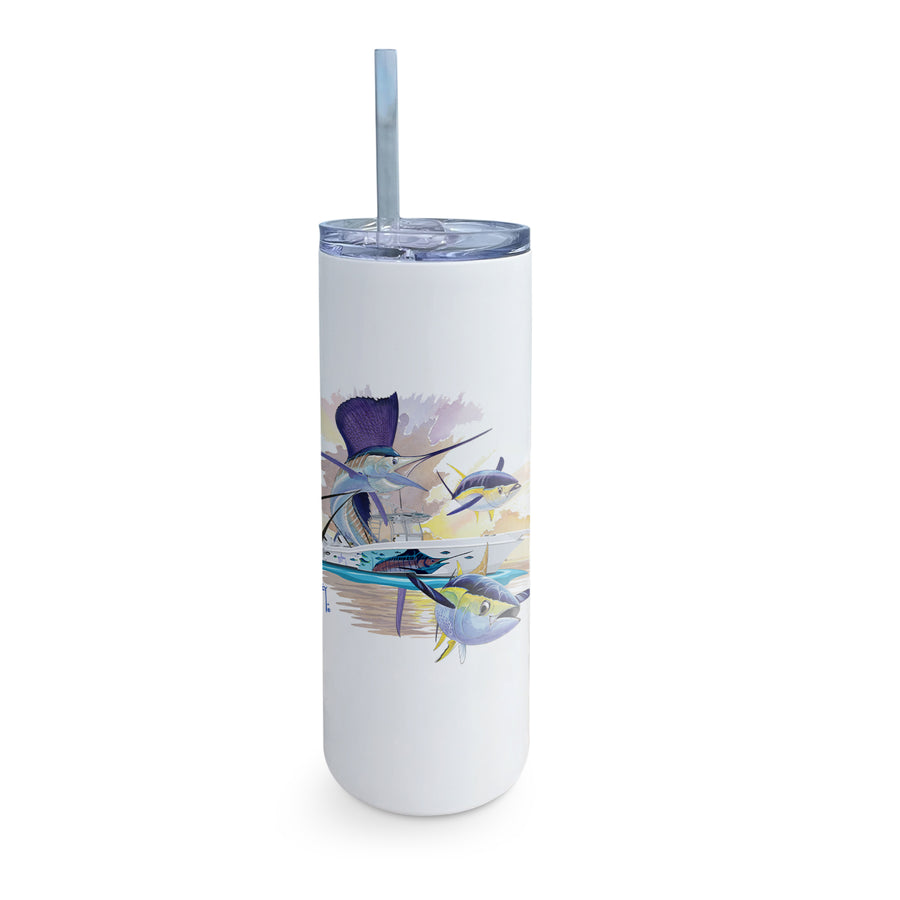 Guy Harvey Sailfish & Yellowfin Tuna Custom Skinny Tumblers