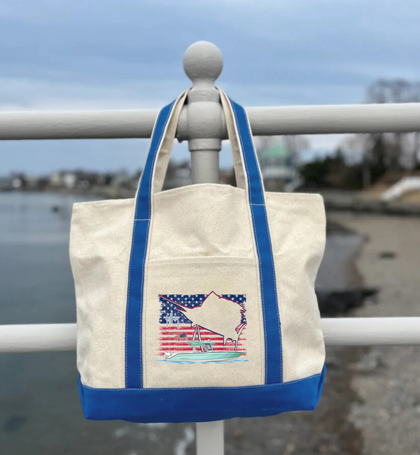 Guy Harvey Glory Sails Custom Boat Tote Bags