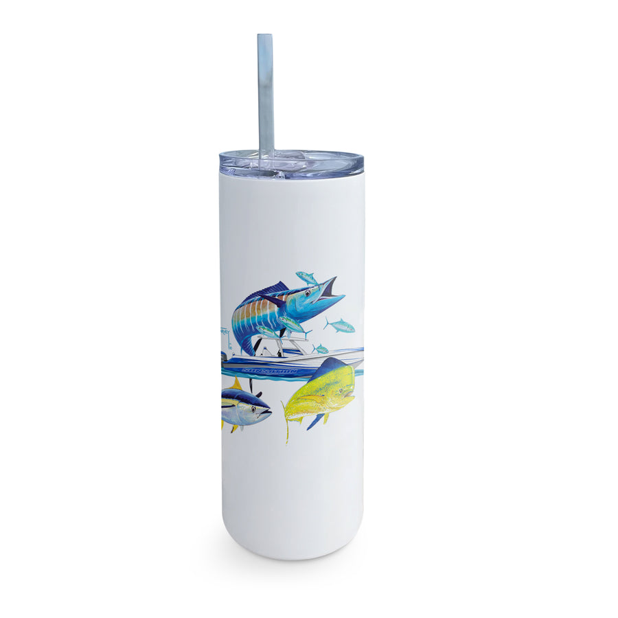 Guy Harvey Wahoo Yellowfin & Mahi Custom Skinny Tumblers