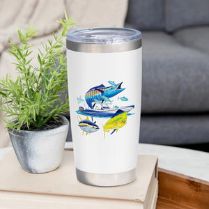 Guy Harvey Wahoo Yellowfin & Mahi Custom 20 oz. Stainless Steel Boat Tumbler