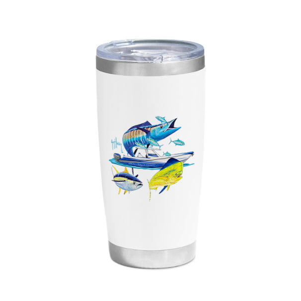 Guy Harvey Wahoo Yellowfin & Mahi Custom 20 oz. Stainless Steel Boat Tumbler