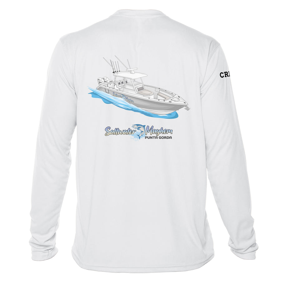 Mens Captain & Crew Drifit Custom Boat Shirts - Long Sleeves