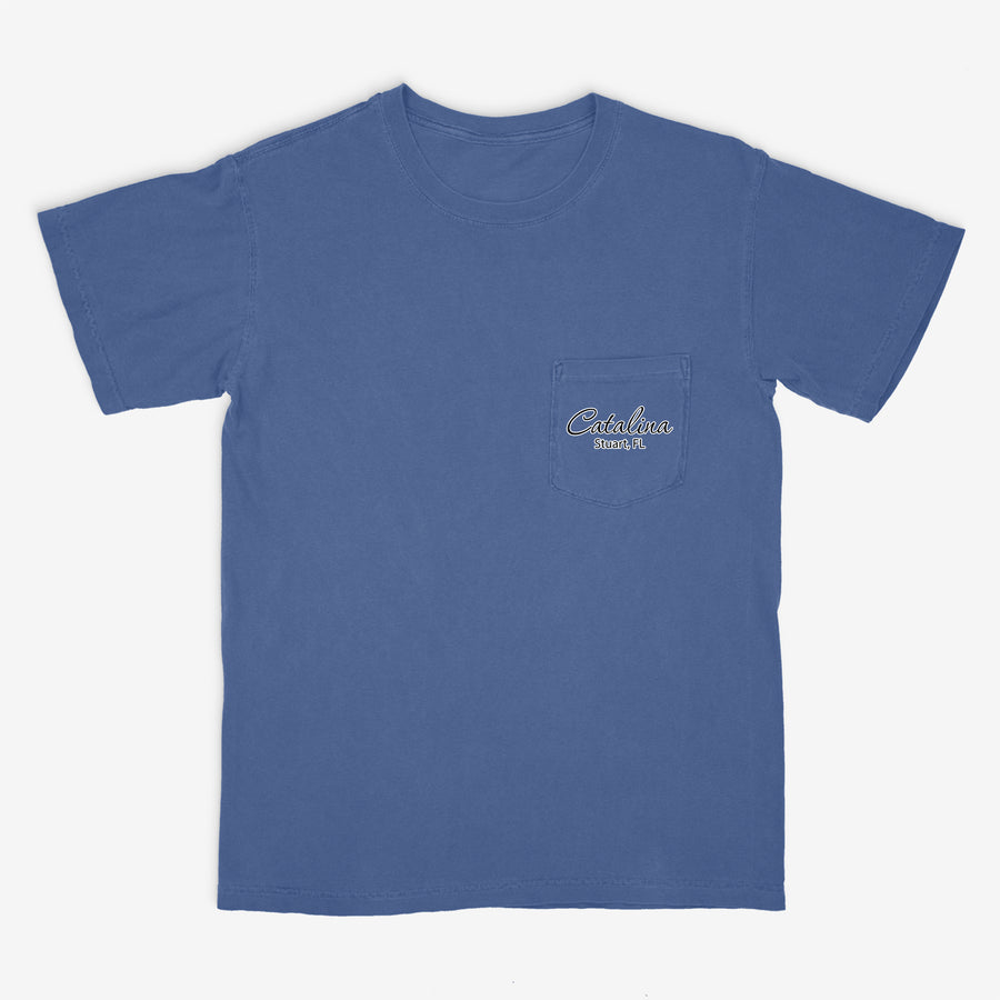 Custom Boat T-Shirts - With Front Pocket