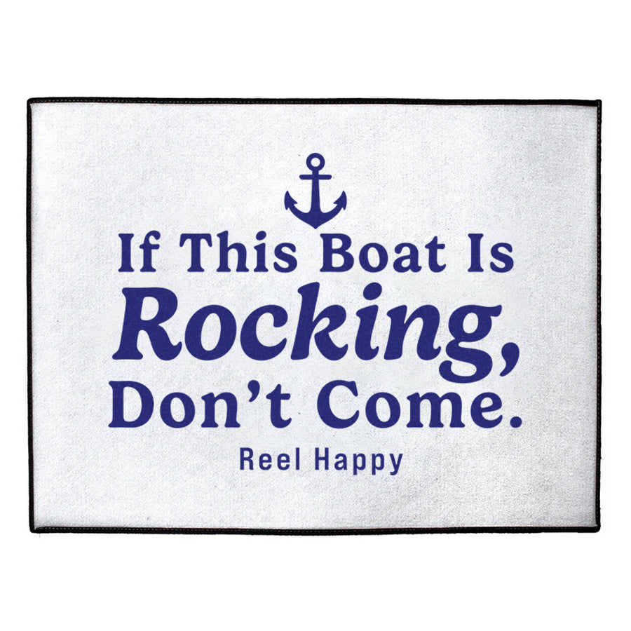 Custom This Boat Is Rocking Dock Mat