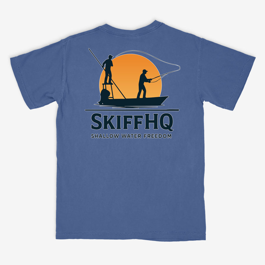 SkiffHQ Cotton Boat T-Shirts - With Front Pocket