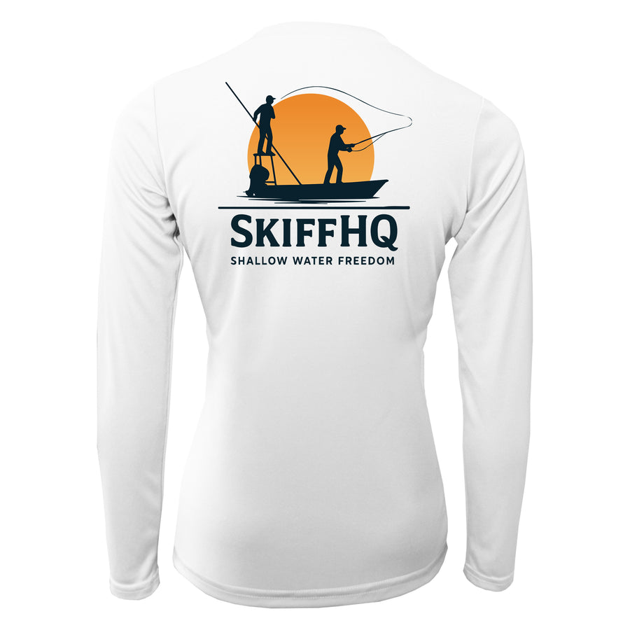 SkiffHQ Womens Dri-Fit Custom Boat Shirts - Long Sleeve