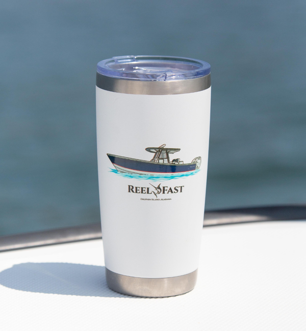 Custom 20 oz. Stainless Steel Boat Tumbler