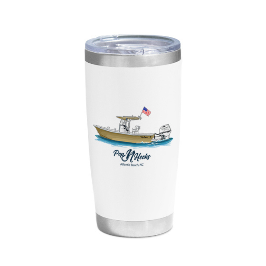 Custom 20 oz. Stainless Steel Boat Tumbler