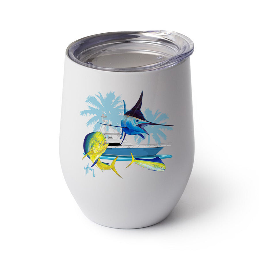 Guy Harvey Blue Marlin & Mahi Custom Wine Tumblers