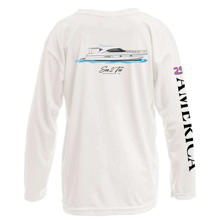 America 250 Youth/Kids Dri-Fit Custom Boat Shirts