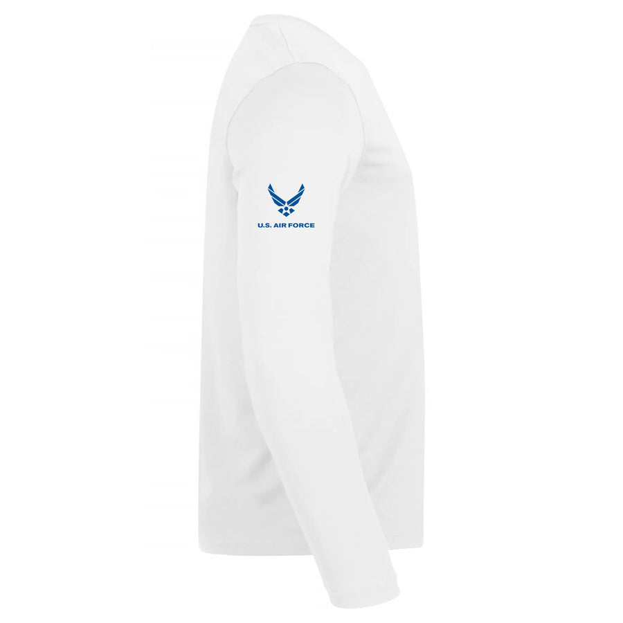 Custom Armed Forces Crest Dri-Fit Boat Shirts - Long Sleeve