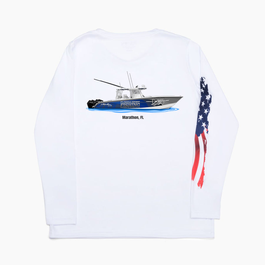FSFTV American Flag Dri-Fit Long Sleeve Shirts