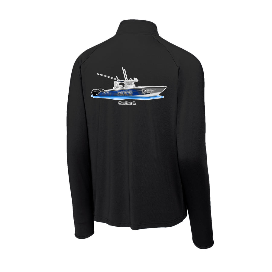 FSFTV Mens Quarter Zip Performance Pullover